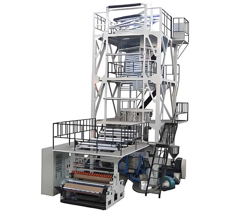 3 Layer Co-extrusion IBC Haul Off Blown Film Machine