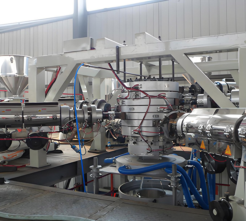 7 layer downward water quench machine