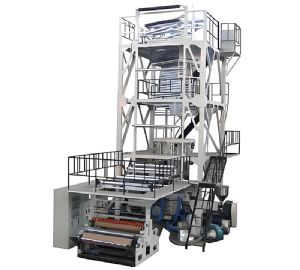 3 Layer Co-extrusion IBC Haul Off Blown Film Machine